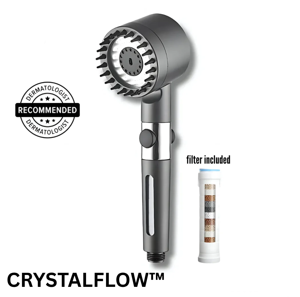 CrystalFlow MASSAGE-FILTRERET brusehoved