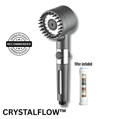 CrystalFlow MASSAGE-FILTRERET brusehoved