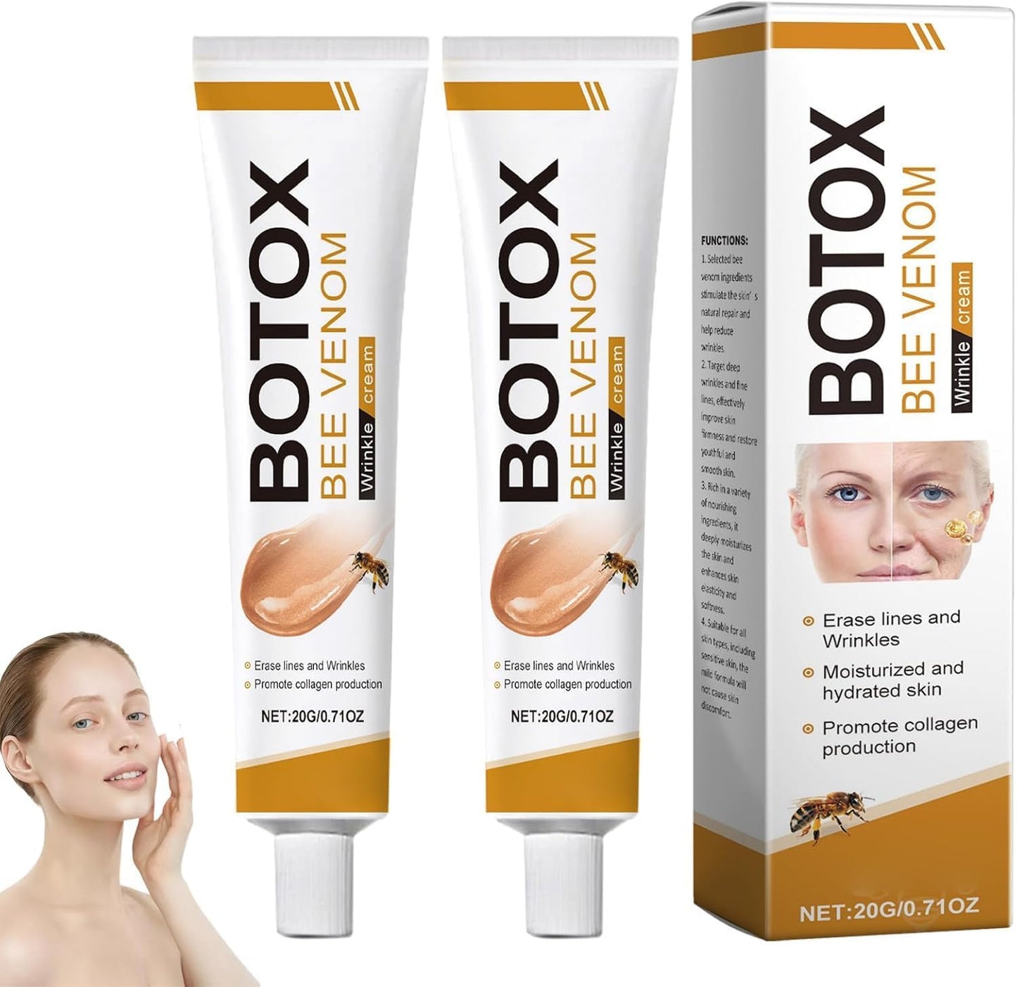 Botox Bee Venom -  Bi-gift – rynkeudglattende, opstrammende, anti-aging