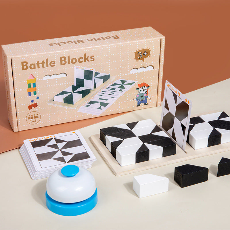 Battle Blocks - Mønsterpuslespil i træ
