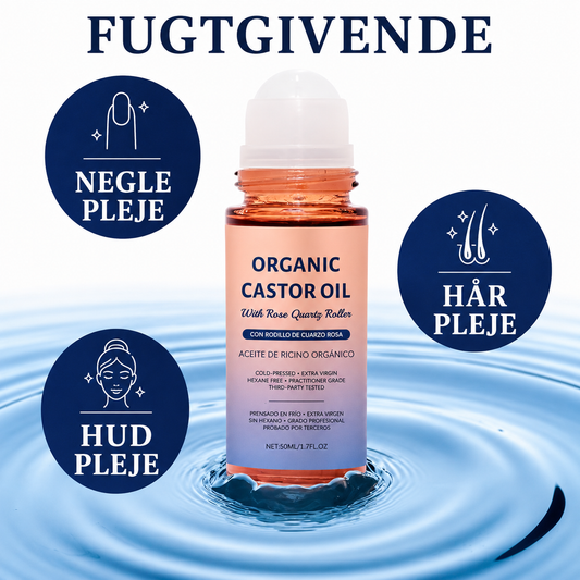 QuartzGlow ™ Roll-on med ricinusolie og rosenkvarts 50ml