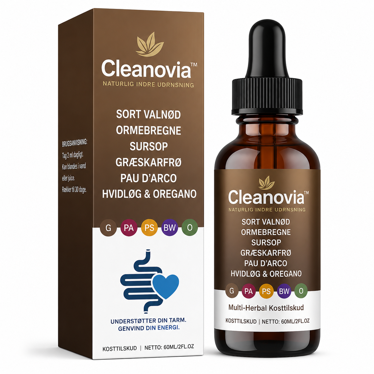 Cleanovia™ -  Fjern parasitter og få en flad mave på bare 7 dage