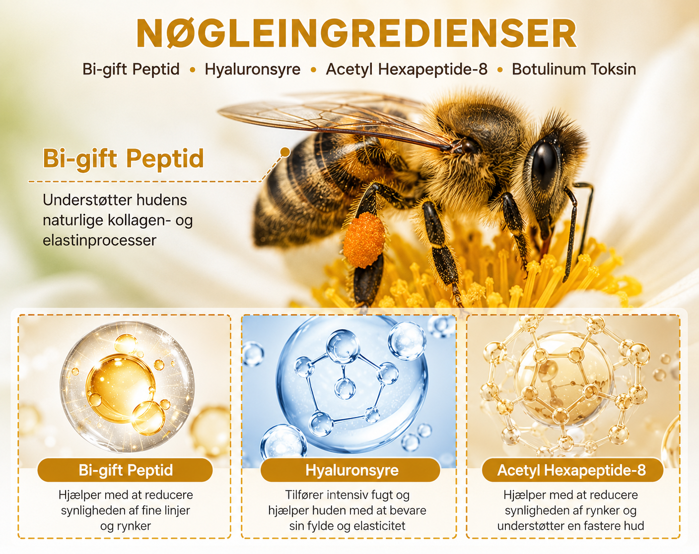 Botox Bee Venom -  Bi-gift – rynkeudglattende, opstrammende, anti-aging