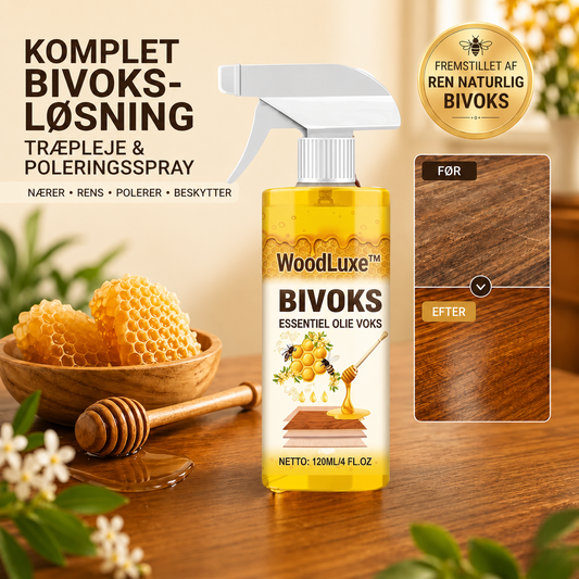 WoodLuxe™  Alt-i-en Bivoks-spray til Træpleje 120ml (1+1 GRATIS)