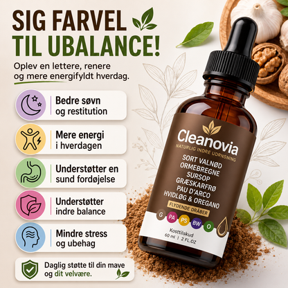 Cleanovia™ -  Fjern parasitter og få en flad mave på bare 7 dage
