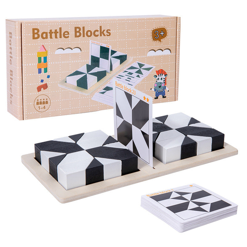 Battle Blocks - Mønsterpuslespil i træ