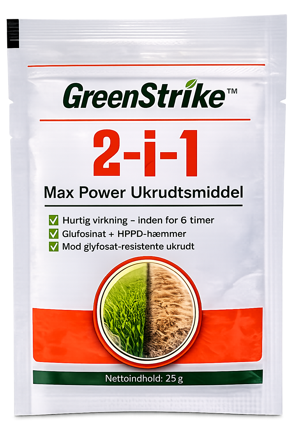GreenStrike™ 2-i-1 Max Power ukrudtsbekæmper | Se ukrudtet visne allerede inden for 6 timer!