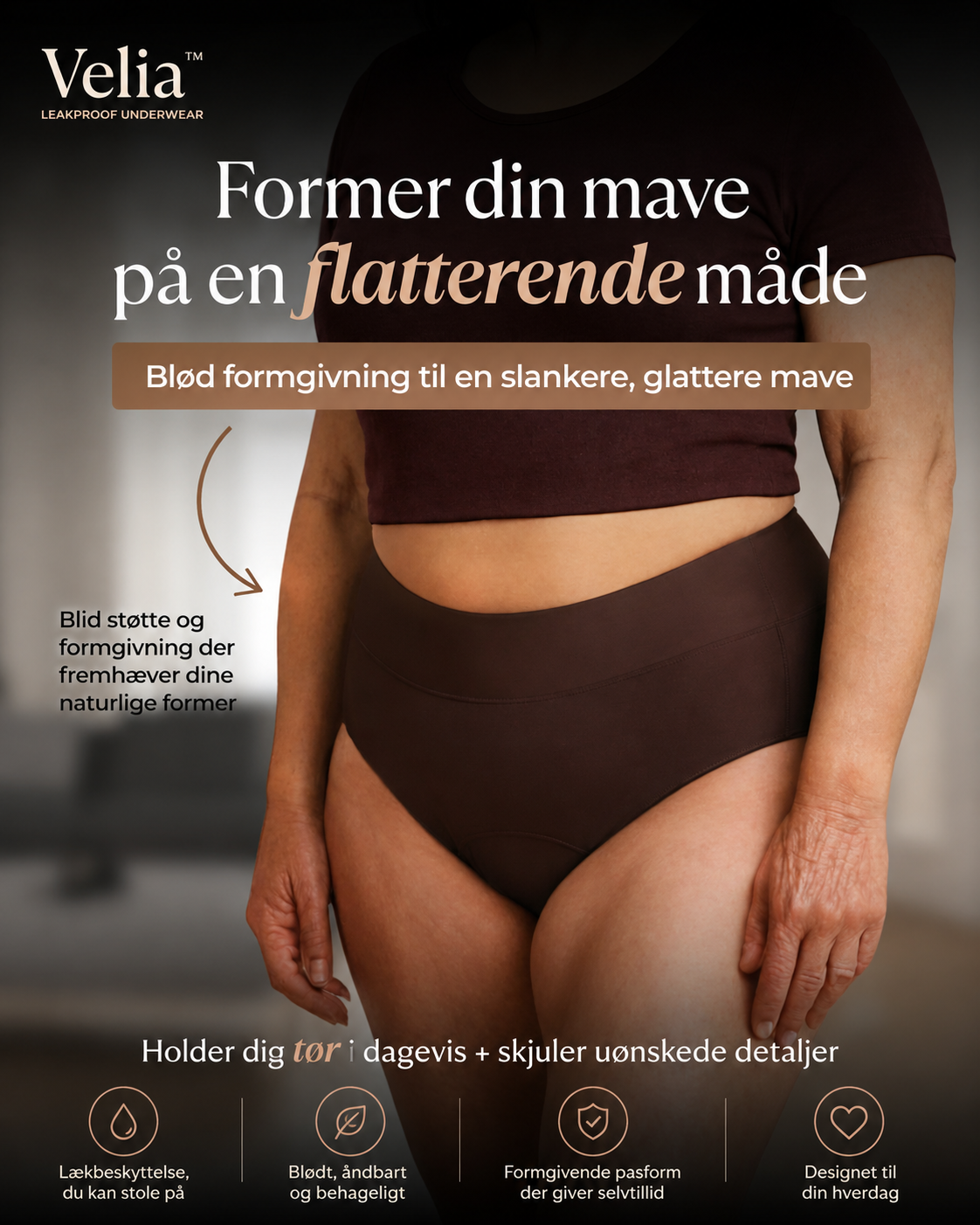 Velia™ – Lækagesikkert Komfortundertøj