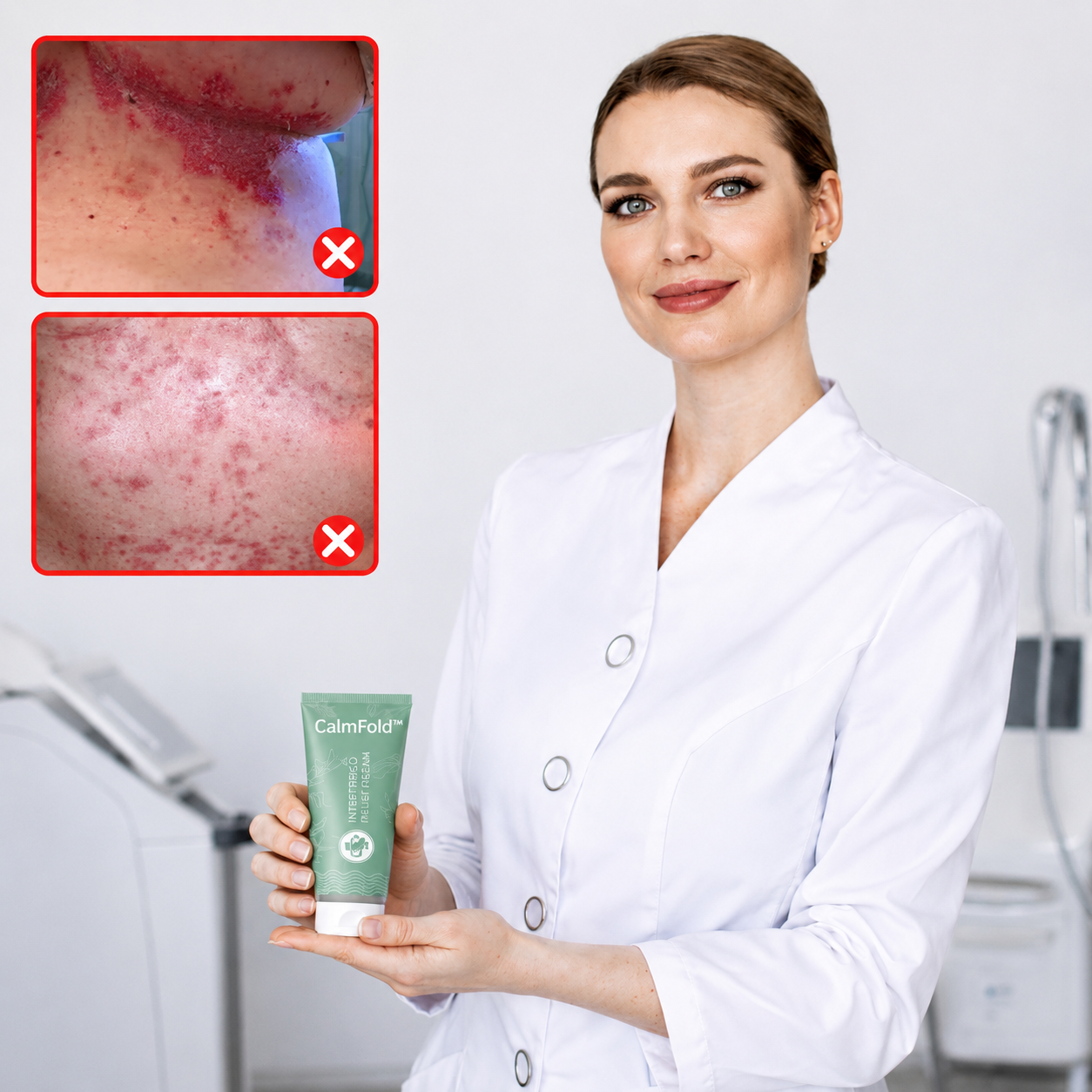 CalmFold™ Beroligende creme | Fjern 98 % af hudfolderne på 7 dage