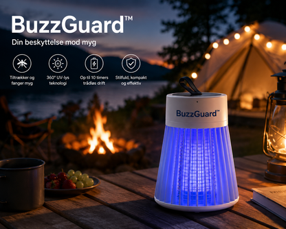 BuzzGuard™ Eliminerer myg i ethvert miljø inden for få minutter.