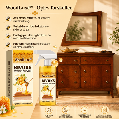 WoodLuxe™  Alt-i-en Bivoks-spray til Træpleje 120ml (1+1 GRATIS)