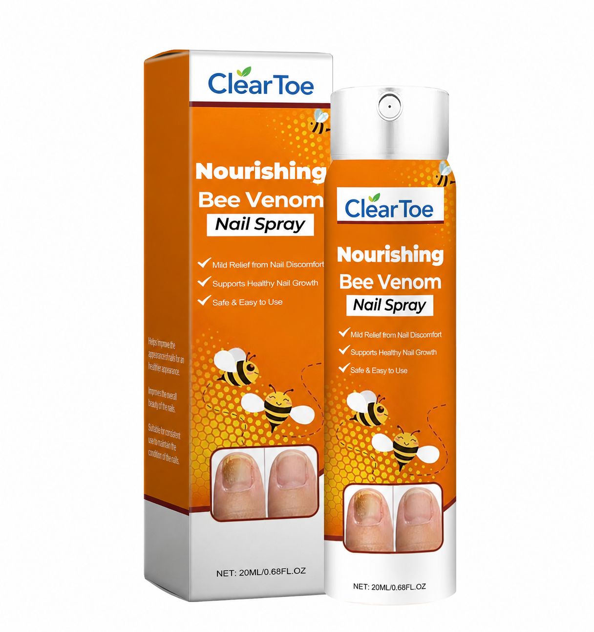 ClearToe™ svampespray | 99 % af neglesvampen væk på 7 dage!