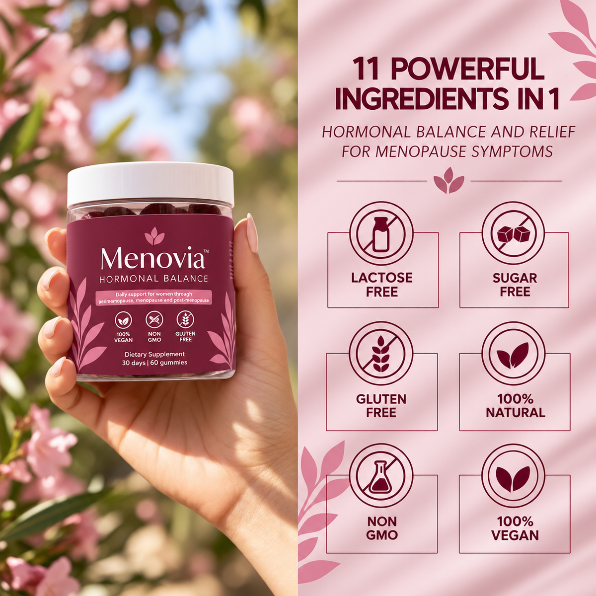 Menovia™ - Équilibre Hormonal  - Hormonal Balance Gummies