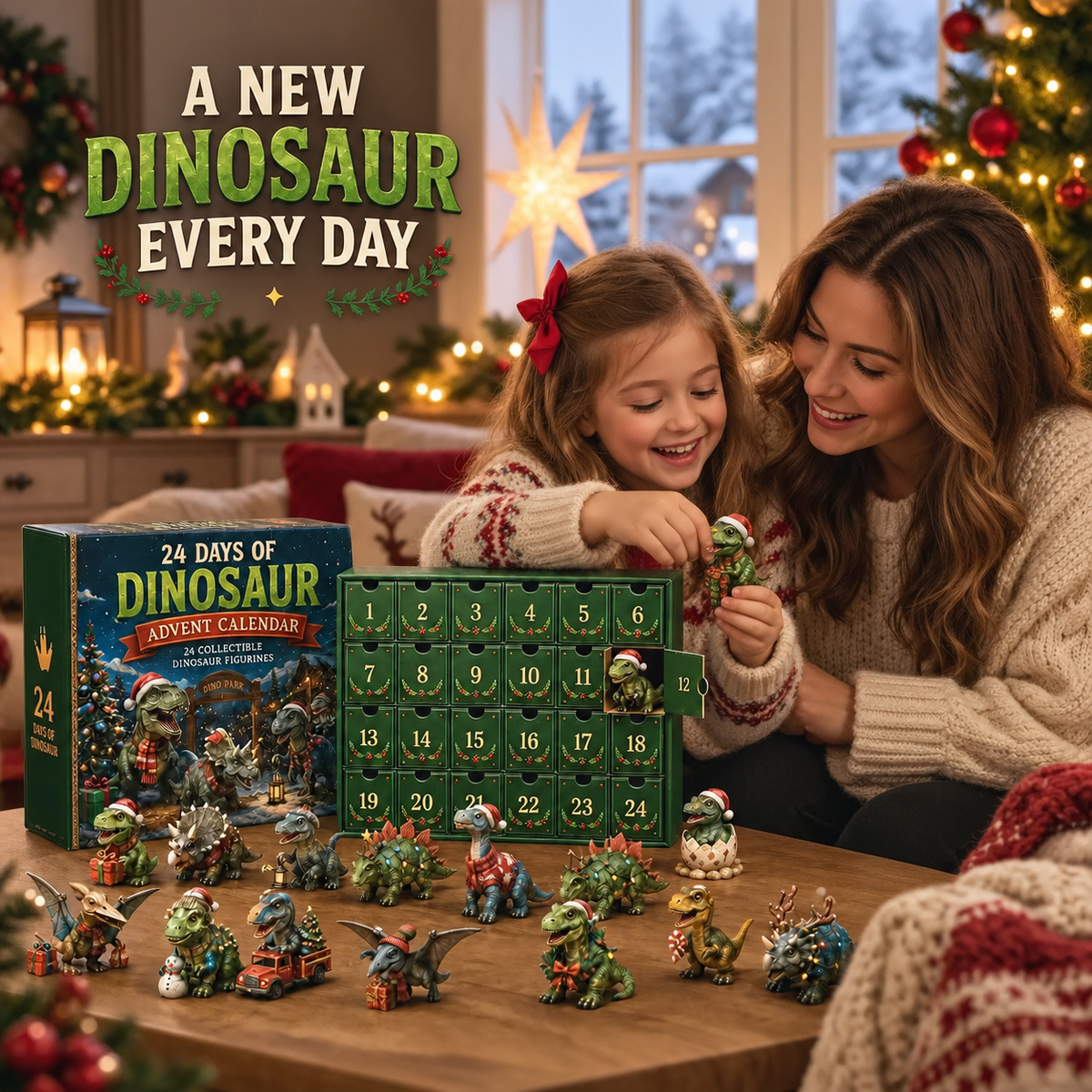 🦖 24 Days of Dinosaur Fun. One ROAR-some Christmas! 🎄