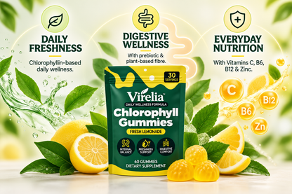 Virelia™ Chlorophyll + Prebiotic Gummies
