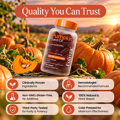 Folivra™ Pumpkin Seed Oil + Saw Palmetto